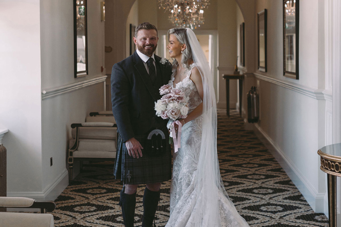 Couple pictures taken by Jessica Withey Photography at Trump Turnberry