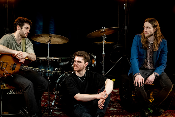 Members of Kasbah, one of Hireaband's wedding bands, sitting on stage