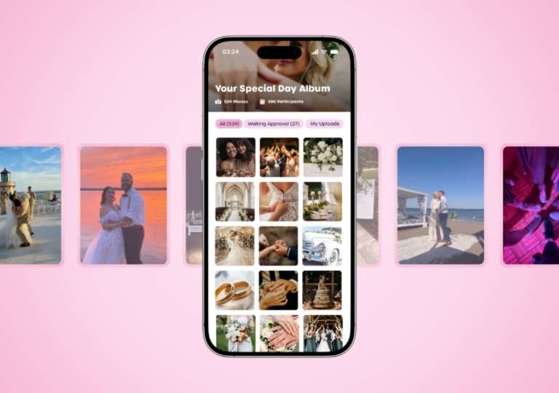 pixelparty qr code for wedding photos