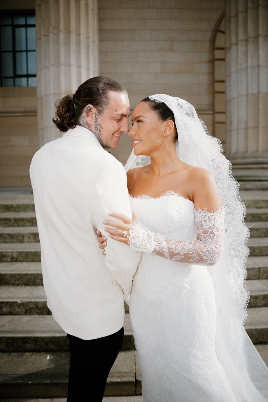 Bride and Groom editorial wedding Dundee City by Kamila Pickles Photography