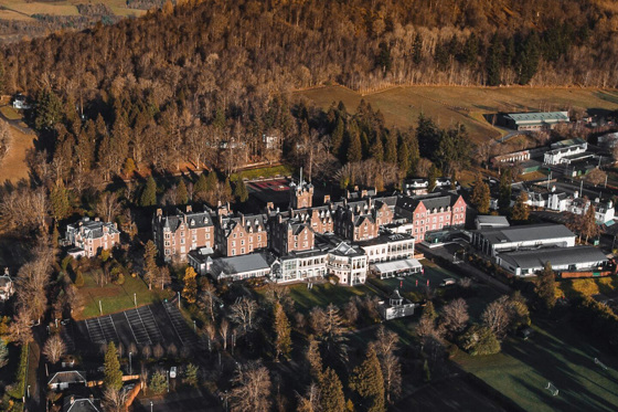 Aerial view of Crieff Hydro