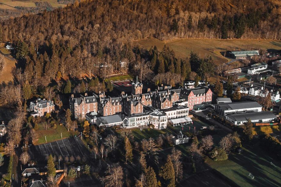 Aerial view of Crieff Hydro