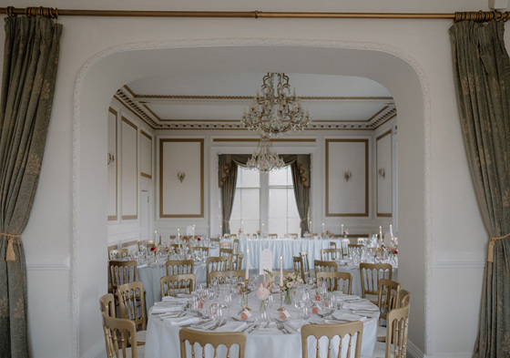 Small dining room set up