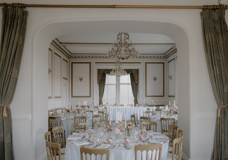 Small dining room set up