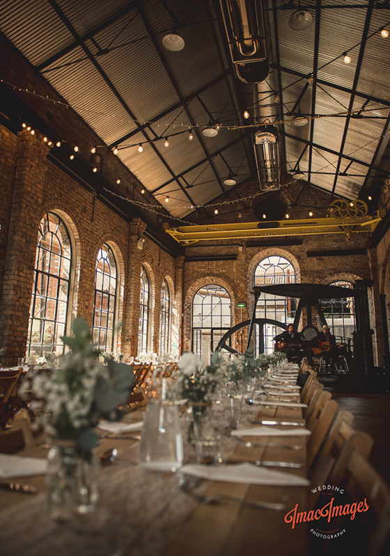 Portrait shot of dining set up