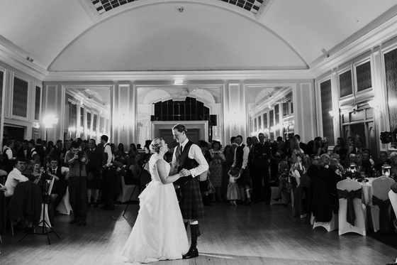 Bride and grooms first dance