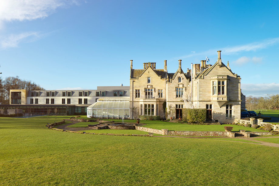Rear exterior of SCHLOSS Roxburghe.