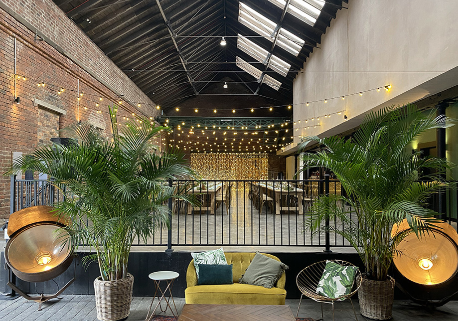 Seating area within main room