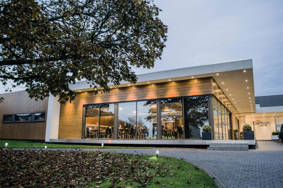 Exterior view of Carlton Hotel in Prestwick