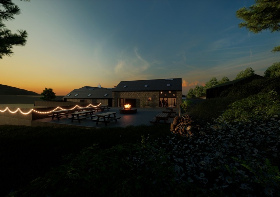 Exclusive use barn wedding venue with breathtaking views of Arran